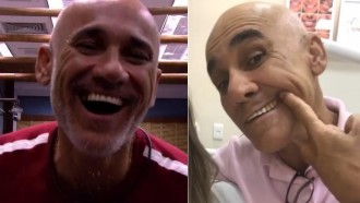 Ayrton conserta sorriso após perder dente no 