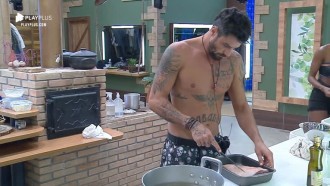 Diego assume a cozinha e recebe a ajuda dos peões