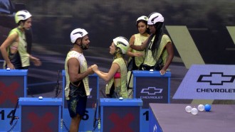 Beatriz chora durante Prova do Líder do BBB 24