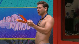 Caio escolhe Rodolffo e Sarah para Almoço do Anjo