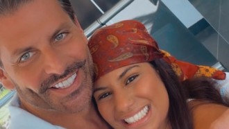 Henri Castelli encontra Gabriela após BBB 26 e brinca: 'Olha a panquequinha que encontrei'