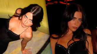 Jade Picon aposta em slip dress transparente e rouba a cena na noite de SP