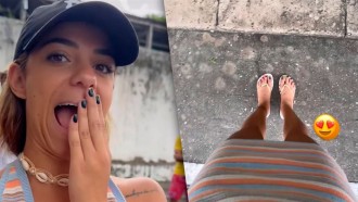 Key Alves faz superstição em igreja e dispara: 'Vou casar'