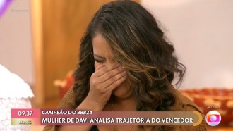 Mulher de Davi, Mani chora ao falar sobre BBB 24: 'Achei que não ia resistir'