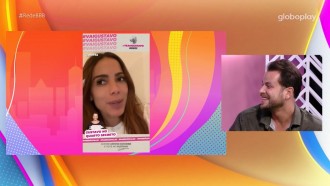 No Bate-Papo BBB, Gustavo dispensa Anitta: 'Chegou tarde'