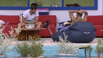 No BBB21, Caio comenta com Gilberto: 'Eu te acho forte'