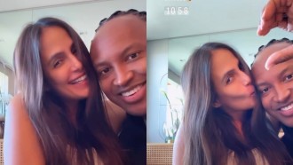 Thiaguinho fala de Carol Peixinho como mãe e troca carinhos com esposa: 'Tá arrasando'