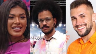 Enquete BBB21 aponta porcentagens no paredão entre Arthur, João e Pocah