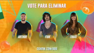 Enquete BBB21: Arthur, Fiuk e Thaís estão no paredão; vote e saiba quem sai