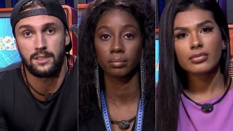Enquete BBB21 indica porcentagens no paredão entre Arthur, Camilla e Pocah