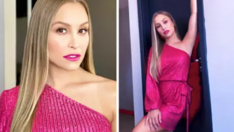 
Carla Diaz acerta com look rosa de R$ 199,99 no 'Domingão'
