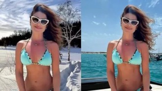 Cotada para 'BBB23', Paula Fernandes posta montagem na neve
