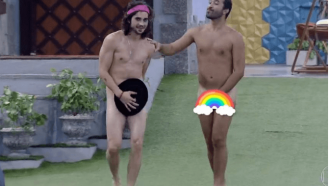 Globo exibe Fiuk e Gilberto pelados e dando selinho no 'BBB 21' 
