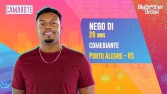 Nego Di é participante do BBB21; conheça!