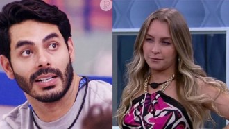 Rodolffo e Carla Diaz têm disputa acirrada e equipe de sertanejo sorteia celular de R$ 7 mil para eliminar atriz