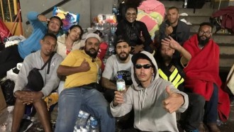 Nayara e Viegas ajudam vítimas de prédio que desabou em São Paulo