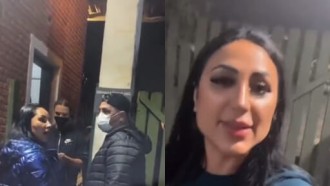 A Fazenda: Irmãs de Deolane protestam na porta da sede e tentam tirar peoa