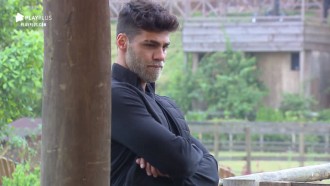 Guilherme e Netto combinam de raspar barba descolorida