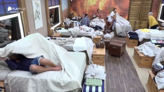 Morcego invade quarto, peoas gritam e Phavanello se esconde