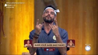 Na Roça, Diego Grossi e Tati Dias pedem votos ao público