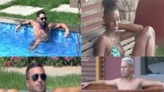 Tarde de calor: peões aproveitam dia livre em piscina&nbsp;