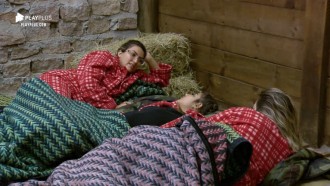 Tati, Hari e Thayse cogitam votar em Andrea na próxima formação da roça