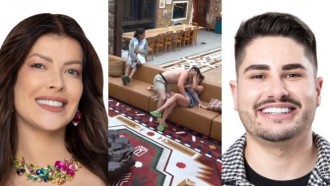 Recaída? Jaque e Lucas se beijam no sofá de A Fazenda