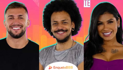 BBB/ENQUETE: Arthur, João e Pocah estão no paredão. Quem deve ser eliminado?