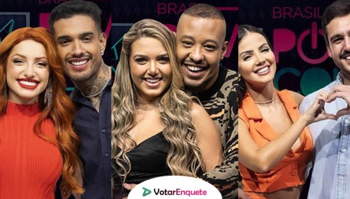 Enquete Power Couple 2022 DR Especial Votação R7: Brenda e Matheus, Karol e Mussunzinho e Luana e Hadad, quem deve ficar?