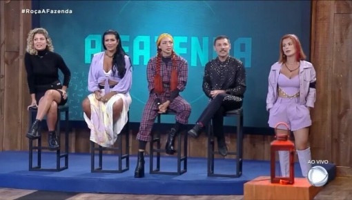 8ª roça de A Fazenda tem 5 peões: Babi, Ruivinha, Alex, Morango e Deborah