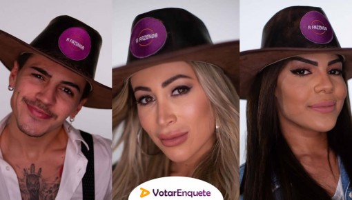 Quem você quer que fique em A Fazenda 12: Biel, Carol ou Tays? Vote na enquete