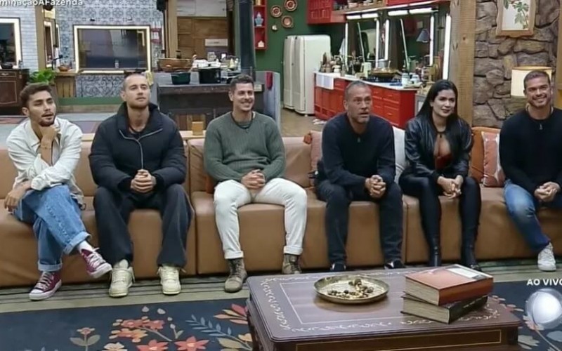 A Fazenda: Gui, Juninho, Sacha, Sidney, Vanessa e Yuri estão na última roça