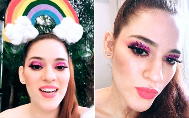 Ana Clara, do BBB 18, escolhe look fofo e divertido para a Parada LGBT