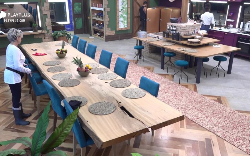 Andréa Nóbrega reclama da limpeza da casa: 