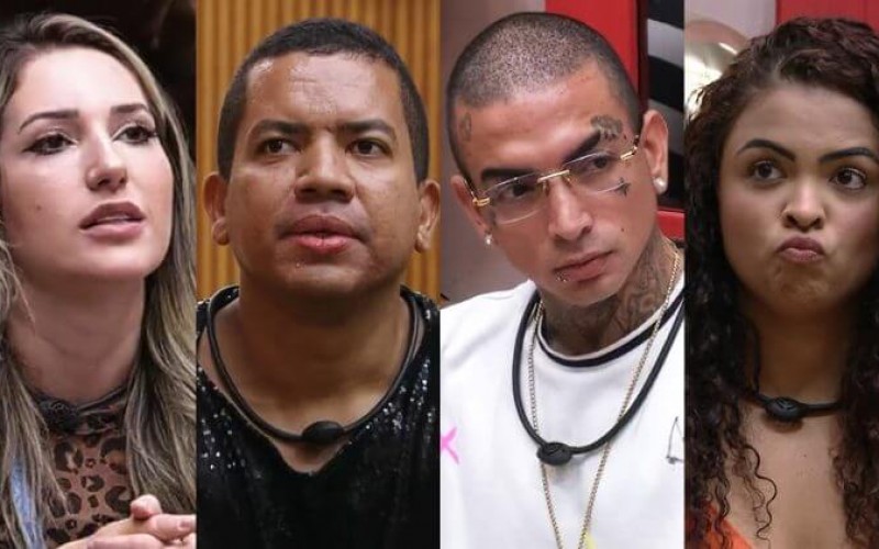 BBB 2023: Amanda, Bruno, MC Guimê e Paula são mandados ao paredão quádruplo