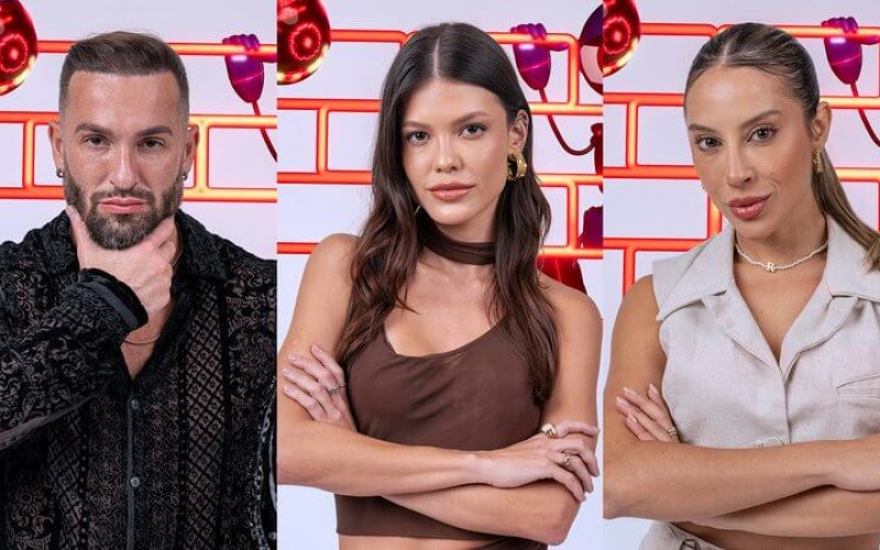 BBB 25: Diego, Vitória e Renata estão no 18º paredão