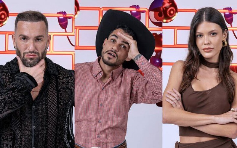 BBB 25: Diego, João Gabriel e Vitória disputam o 14º paredão da temporada