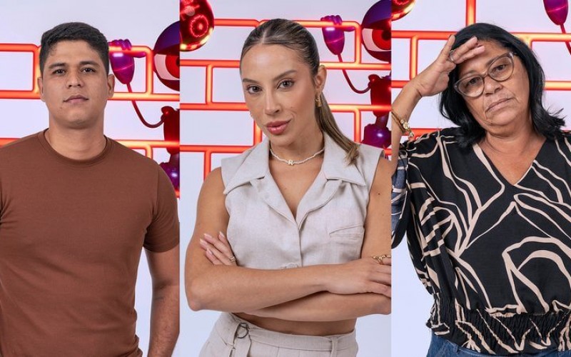 BBB 25: Guilherme, Renata e Delma disputam o 17º paredão da temporada