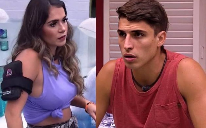 BBB20 - Gizelly ameaça Felipe Prior de agressão e dispara: “Vagabundo”