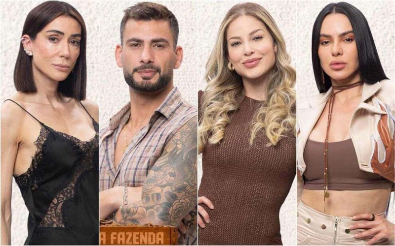 Enquete A Fazenda 17: Michelle, Nizam, Saory e Tamires estão na roça; vote