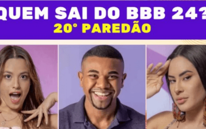 Enquete BBB 24 + Votação Gshow: Beatriz, Davi ou Isabelle, quem sai no 20º Paredão? E quem vai para o top 4?