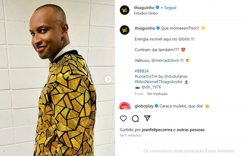 Após show no BBB 24, Thiaguinho comemora: 