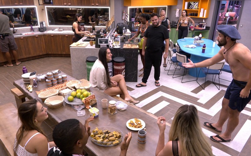 BBB 24: cantoria em dia de Paredão toma conta da casa; assista!