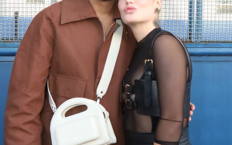 Bruna Griphao e Gabriel Santana se encontram no SPFW 2023
