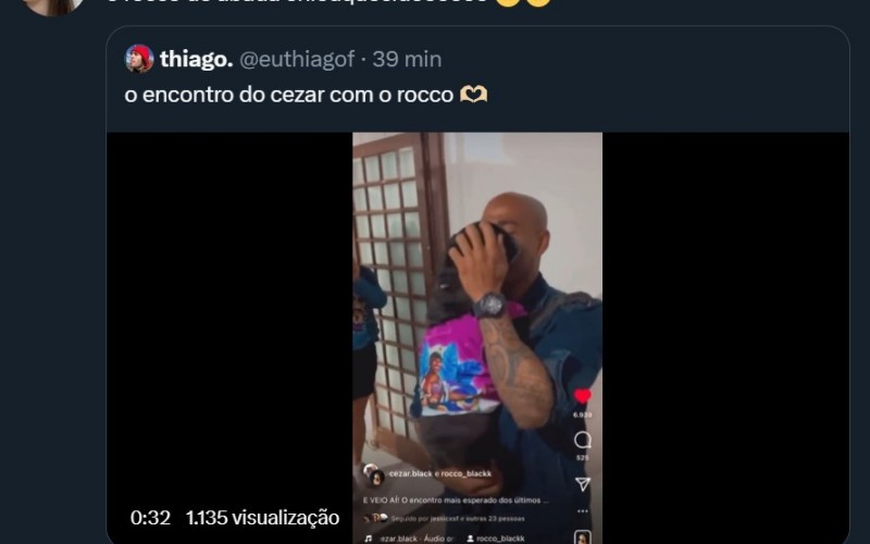 Cezar Black reencontra cachorro, e web pira: 