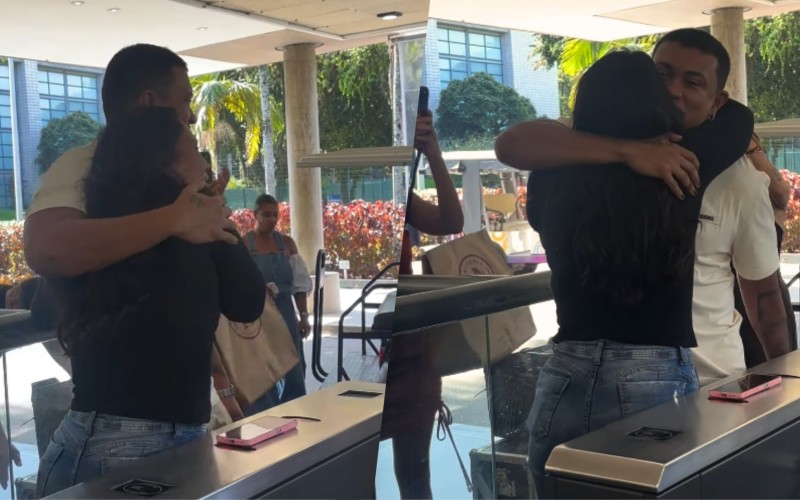 Chaiany e Xamã se encontram no Estúdios Globo