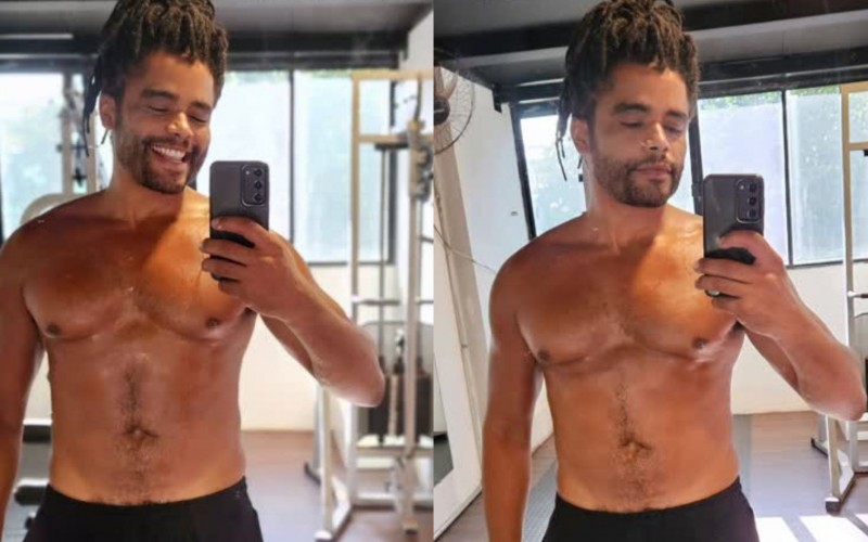 Diogo Almeida comemora volta à academia: 