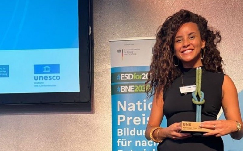 Domitila Barros, do BBB 23, participa de premiação da Unesco