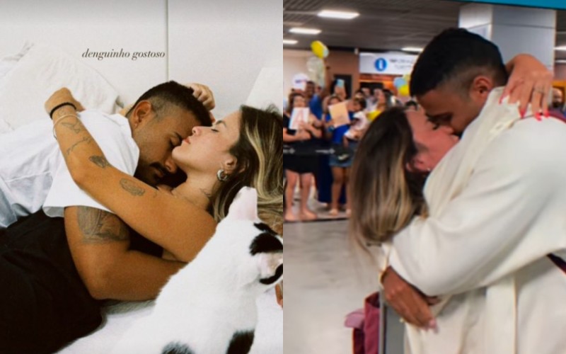 Fora do BBB 24, Pizane mostra reencontro com namorada: 