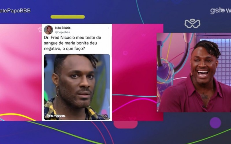 Fred Nicácio refaz meme ao vivo no Bate-Papo BBB
